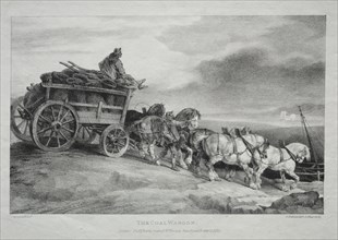 The Coal Wagon, 1821. Creator: Théodore Géricault (French, 1791-1824).