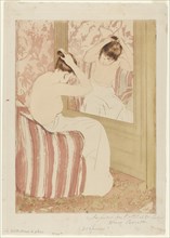 The Coiffure, 1890-1891. Creator: Mary Cassatt (American, 1844-1926).