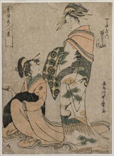 The Courtesan Misyama of Chojiya..., early 1790s. Creator: Kitagawa Utamaro (Japanese, 1753?-1806).
