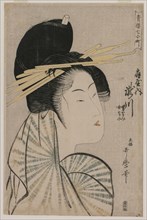 The Courtesan Takigawa of Ogiya..., 1797 or 1798. Creator: Kitagawa Utamaro (Japanese, 1753?-1806).