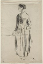 The Cowherdess, Eragny, 1886. Creator: Camille Pissarro (French, 1830-1903).