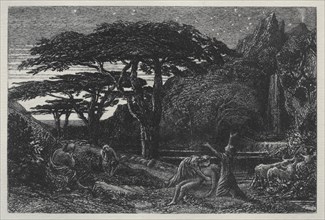 The Cypress Grove, 1883. Creator: Samuel Palmer (British, 1805-1881).
