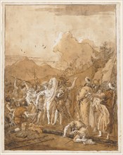 The Disrobing of Christ, c. 1785-1790. Creator: Giovanni Domenico Tiepolo (Italian, 1727-1804).