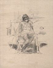 The Draped Figure Seated, 1893. Creator: James McNeill Whistler (American, 1834-1903).