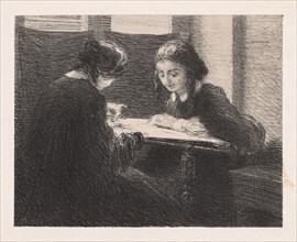 The Embroideres (Les Brodeuses),, 1898. Creator: Henri Fantin-Latour (French, 1836-1904).