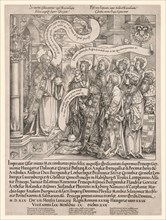 The Emperor Maximilian Presented by His Patron Saints to the Almighty, 1519. Creator: Hans Springinklee (German, 1540).