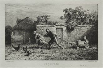 The Equipage. Creator: Charles-Émile Jacque (French, 1813-1894).