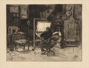 The Etcher, 1882. Creator: Robert Frederick Blum (American, 1857-1903).