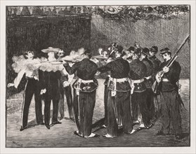 The Execution of Emperor Maximilian, 1867. Creator: Edouard Manet (French, 1832-1883).