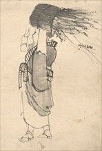 The Faggot Bearer, 1844-1895. Creator: Kono Bairei (Japanese, 1844-1895).