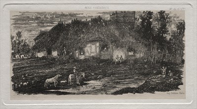 The Farm-Yard, 1861. Creator: Rodolphe Bresdin (French, 1822-1885); Auguste Delâtre.