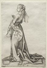 The First of the Foolish Virgins. Creator: Martin Schongauer (German, c.1450-1491).