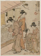 The Fourth Month (from the series Fashionable Monthly Visits to Temples in the Four Seasons), 1784. Creator: Torii Kiyonaga (Japanese, 1752-1815).