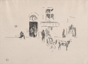 The Gaiety Stage Door, 1879. Creator: James McNeill Whistler (American, 1834-1903).