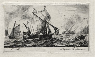 The Galliot of Jean de Vyl of Rotterdam, 1850. Creator: Charles Meryon (French, 1821-1868).