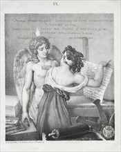 The Genius of Lithography, 1819. Creator: Nicolas Henri Jacob (French, 1782-1871).