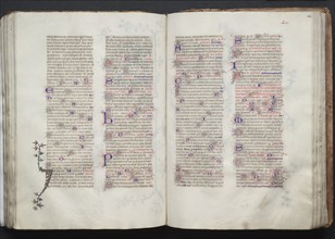 The Gotha Missal: Fol. 104r, Text, c. 1375. Creator: Master of the Boqueteaux (French); Workshop, and.