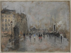 The Grand Quai of Le Havre, 1901. Creator: Siebe Johannes ten Cate (Dutch, 1858-1908).
