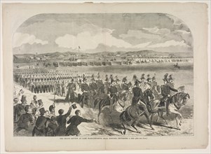 The Grand Review at Camp Massachusetts, near Concord, September 9, 1859, 1859. Creator: Winslow Homer (American, 1836-1910).
