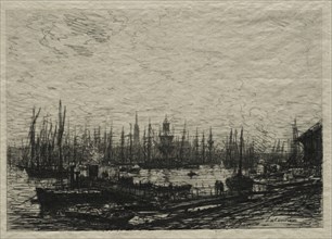 The Harbor of Bordeaux. Creator: Maxime Lalanne (French, 1827-1886).