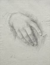 The Hand of Nora E. Legros. Creator: Alphonse Legros (French, 1837-1911).