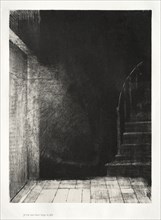 The Haunted House: We Both Saw a Large Pale Light, 1896. Creator: Odilon Redon (French, 1840-1916); Auguste Clot (French, 1858-1936).