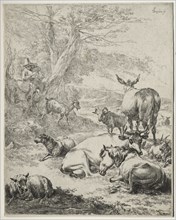 The Herd at Rest. Creator: Nicolaes Berchem (Dutch, 1620-1683).