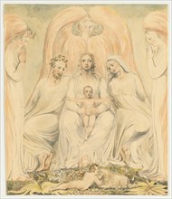 The Holy Family (also known as Christ in the Lap of Truth), c. 1805. Creator: William Blake (British, 1757-1827).