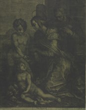 The Holy Family with Saint John, c. 1710-1715. Creator: Cosimo Mogalli (Italian, 1667-1730).