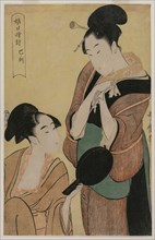The Hour of the Snake (from the series A Clock for Young Women), c. 1796. Creator: Kitagawa Utamaro (Japanese, 1753?-1806).