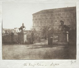 The King's Palace, Naples, before 1852. Creator: Reverend George Wilson Bridges (British, 1788-1863).