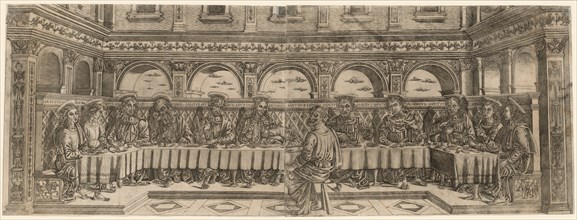 The Last Supper (pair), about 1500. Creator: Lucantonio degli Uberti (Italian).