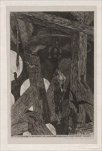 The Legend and Adventures of Ulenspiefel and Lamme Goedzak: The Hanged Man..., 1867. Creator: Félicien Rops (Belgian, 1833-1898).