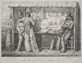 The Lithograph Dealer. Creator: Nicolas Toussaint Charlet (French, 1792-1845).