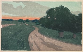 The Long Road or Argilla Road, c. 1898. Creator: Arthur Wesley Dow (American, 1857-1922).