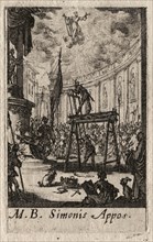 The Martyrdom of the Apostles: St. Simon. Creator: Jacques Callot (French, 1592-1635).
