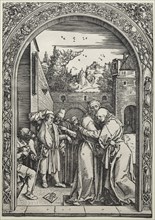 The Meeting of Joachim and Anna at the Golden Gate,  1504. Creator: Albrecht Dürer (German, 1471-1528).