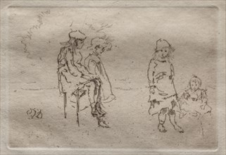The Menpes Children. Creator: James McNeill Whistler (American, 1834-1903).