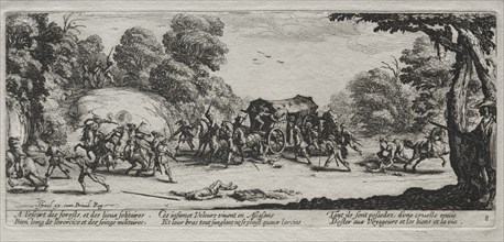 The Miseries of War: Highway Robbery, 1633. Creator: Jacques Callot (French, 1592-1635).