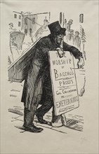 The Modern Art of Advertising, 1863. Creator: George Louis Palmella Busson Du Maurier (British, 1834-1896).