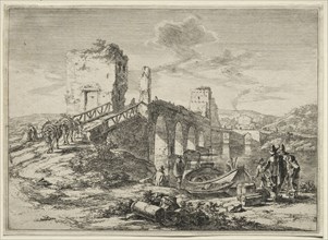 The Molle Bridge over the Tiber. Creator: Jan Both (Dutch, c. 1618-1652).