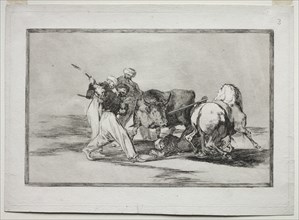 The Moors Settled in Spain, Giving Up the Superstitions of the Koran, Adopted this Art..., 1815-1816 Creator: Francisco de Goya (Spanish, 1746-1828).
