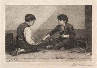 The Mora Players, 1883. Creator: Frederick Dielman (American, 1847-1935).