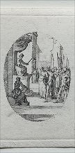 The Mysteries of the Passion: Christ before Pilate. Creator: Jacques Callot (French, 1592-1635).