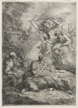 The Nativity. Creator: Bartolomeo Biscaino (Italian, 1632-1657).