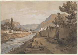 The Neuve River at the End of the Dardenne Valley, 1800s. Creator: Edouard Jean Marie Hostein (French, 1804-1889).