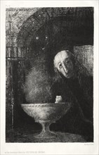 The Night: And the Searcher was Engaged in an Infinite Search, 1886. Creator: Odilon Redon (French, 1840-1916); Lemercier & Cie..
