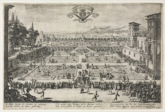 The Palace Gardens at Nancy, 1625. Creator: Jacques Callot (French, 1592-1635).