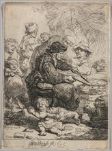 The Pancake Woman, 1635. Creator: Rembrandt van Rijn (Dutch, 1606-1669).