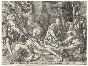 The Parable of the Good Samaritan: The Robbers Attacking the Travelers, 1554. Creator: Heinrich Aldegrever (German, 1502-1555/61).